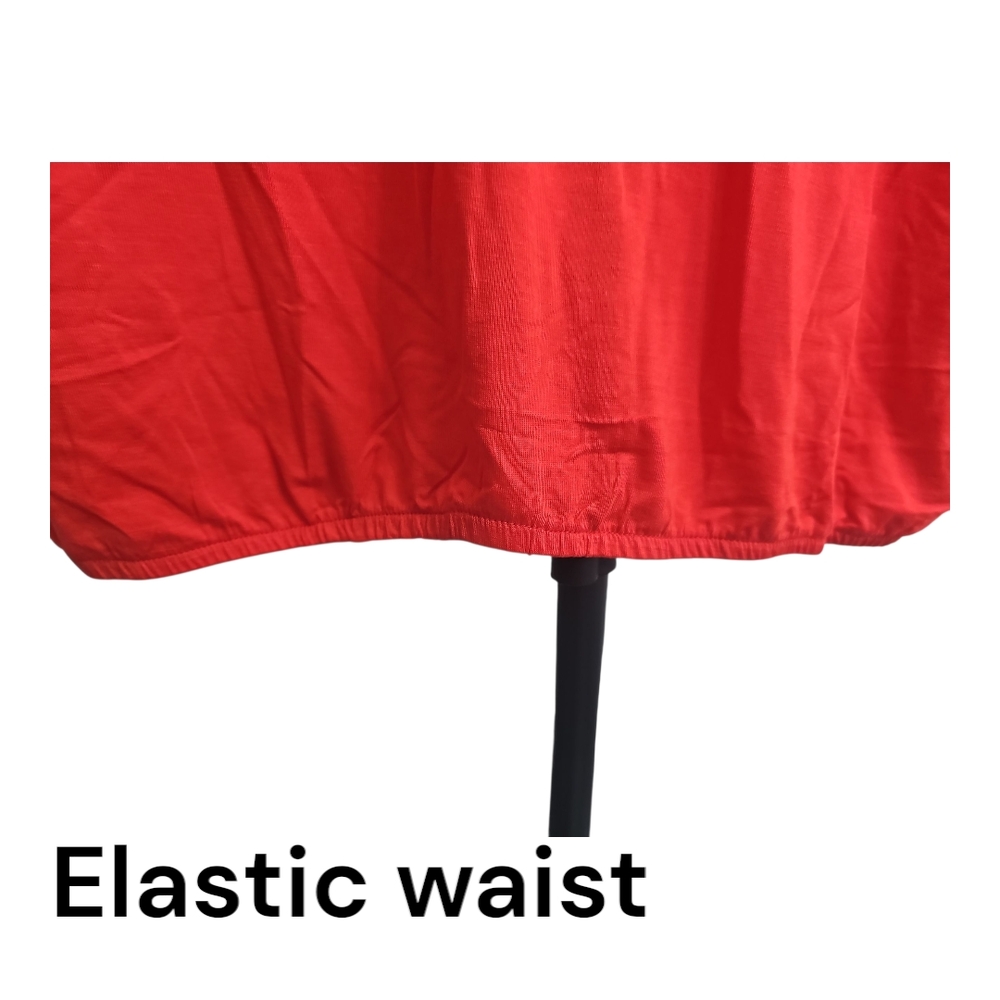 Mono B Red Women's Crop Top Size L - Picture 2 of 3